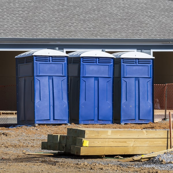 how can i report damages or issues with the porta potties during my rental period in White Plains VA